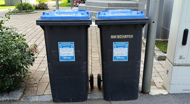 Aktuell keine Abholung der blauen Papiertonne